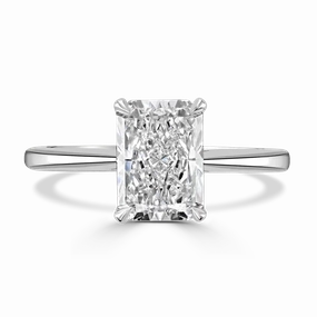 Platinum 1ct Radiant Cut Laboratory Grown Diamond Solitaire