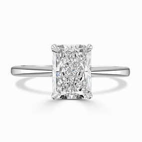 Platinum 2ct Radiant Cut Laboratory Grown Diamond Solitaire