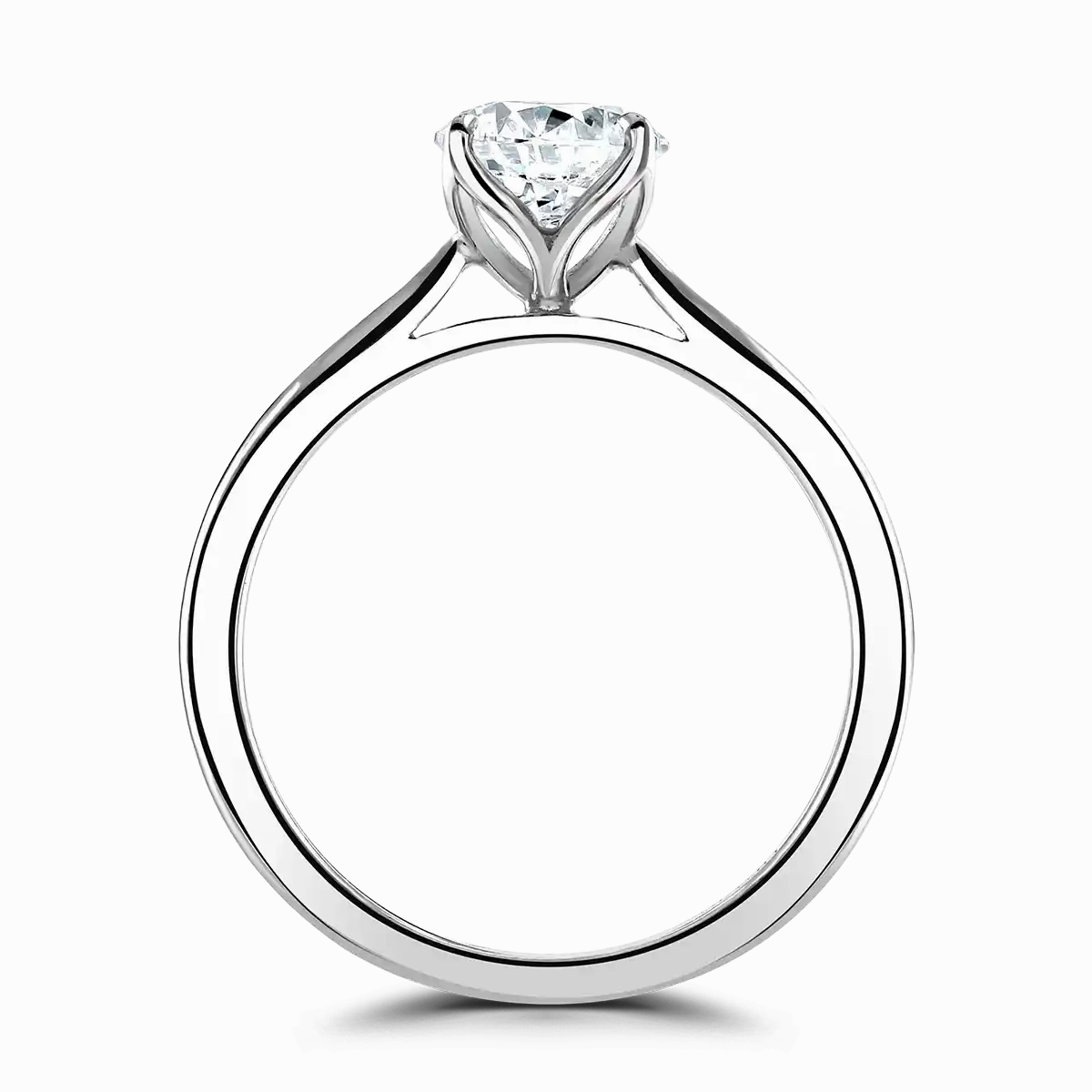 Platinum 2ct Round Brilliant Cut Laboratory Grown Diamond Solitaire