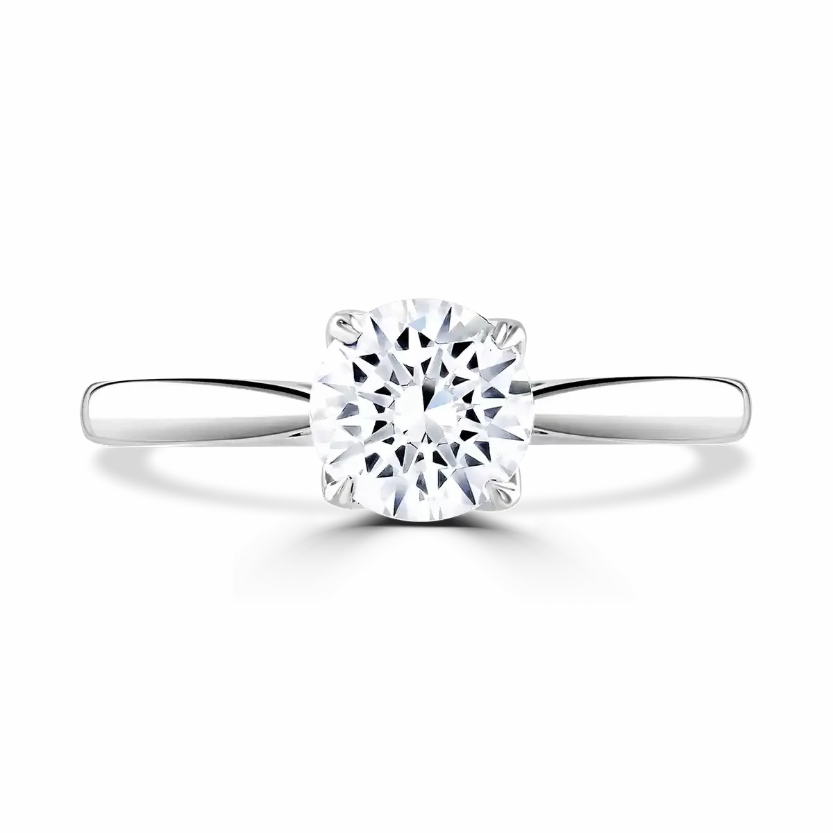 Platinum 2ct Round Brilliant Cut Laboratory Grown Diamond Solitaire