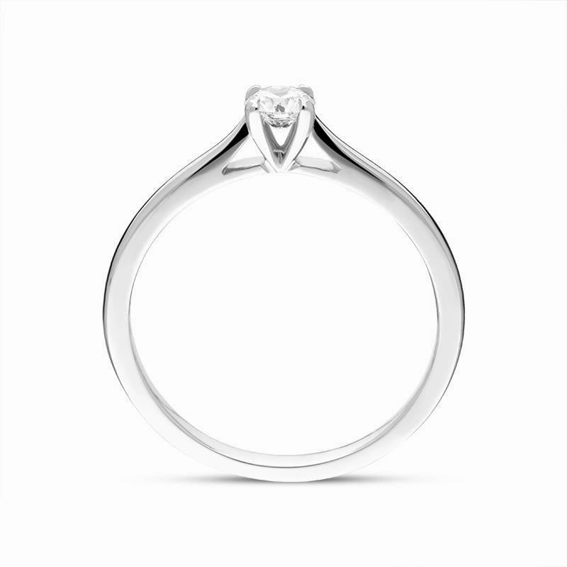 Platinum Brilliant Cut 0.22ct Diamond Solitaire Ring