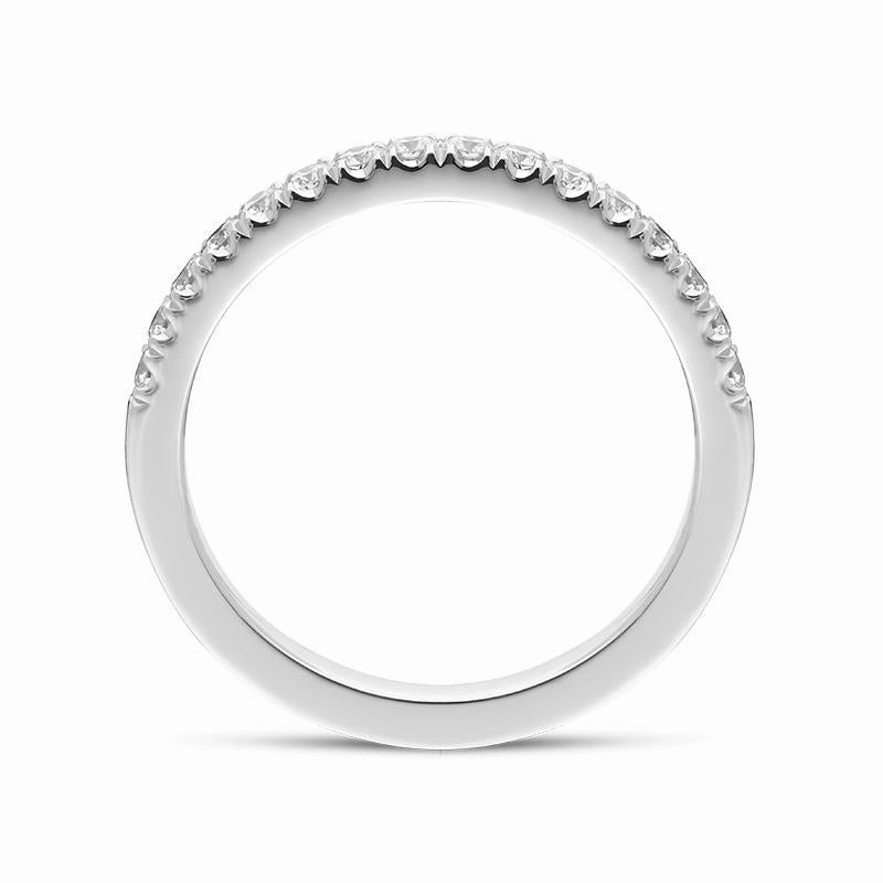 Platinum Brilliant Cut 0.30ct Diamond Half Eternity Ring