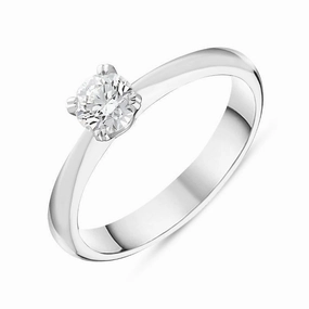 Platinum Brilliant Cut 0.40ct Diamond Solitaire Ring