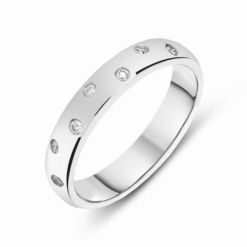 Platinum Diamond Set Wedding Ring