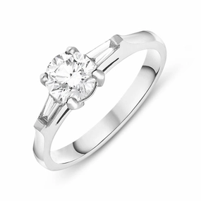 Platinum Diamond Trilogy Ring D