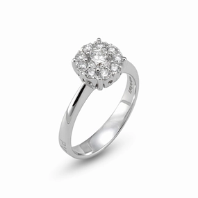 Ponte Vecchio Artemide 18ct White Gold 0.65ct Diamond Cluster Ring