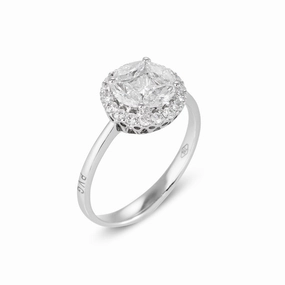 Ponte Vecchio Benvenuto 18ct White Gold 1.02ct Diamond Ring