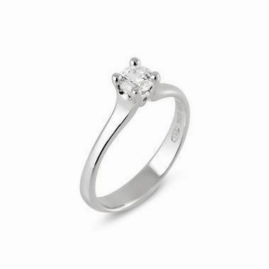Ponte Vecchio Love Promise 18ct White Gold 0.30ct Diamond Solitaire Ring