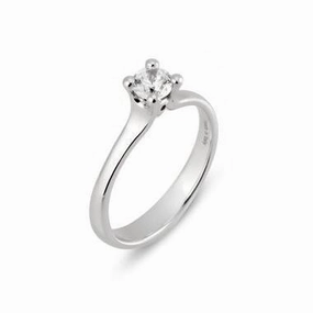Ponte Vecchio Love Promise 18ct White Gold 0.40ct Diamond Solitaire Ring