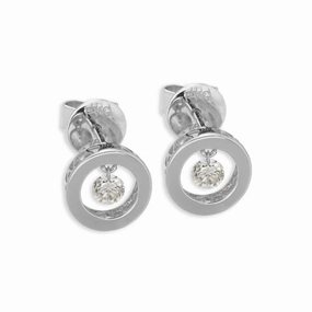 Ponte Vecchio Vega 18ct White Gold 0.30ct Diamond Stud Earrings