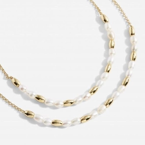 Riviera Rice Pearl Layer Necklace 5163