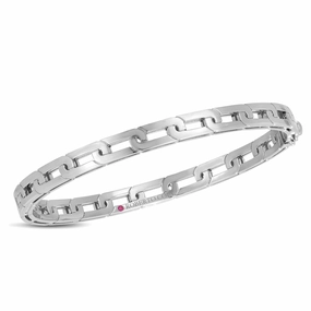 Roberto Coin Navarra 18ct White Gold Bangle
