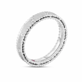 Roberto Coin Princess 18ct White Gold Diamond Ring