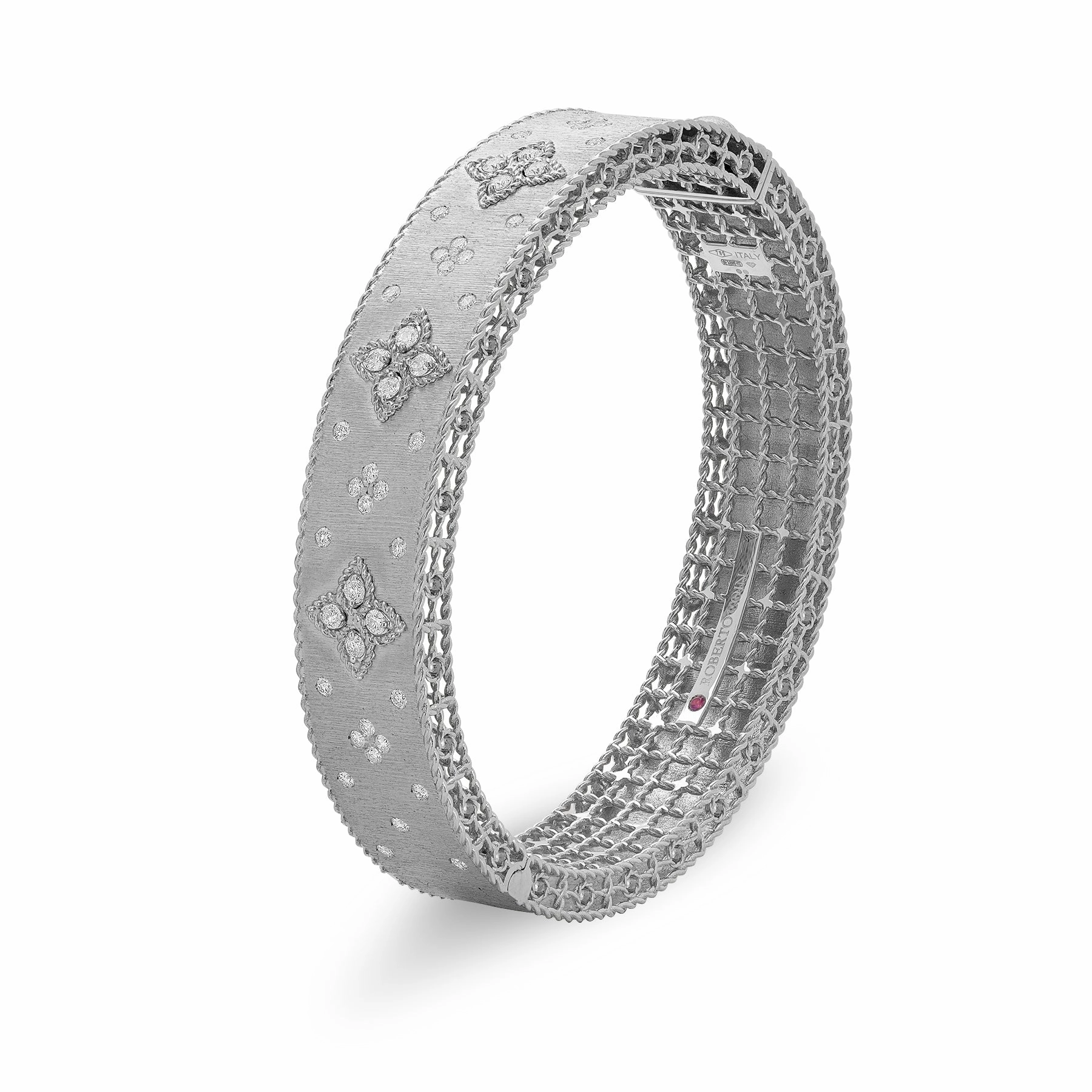 Roberto Coin Venetian Princess 18ct White Gold Diamond Bangle