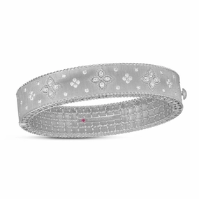 Roberto Coin Venetian Princess 18ct White Gold Diamond Bangle