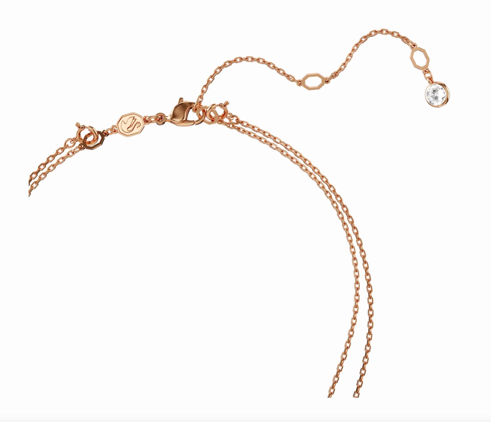 Rose Gold Meteora layered pendant