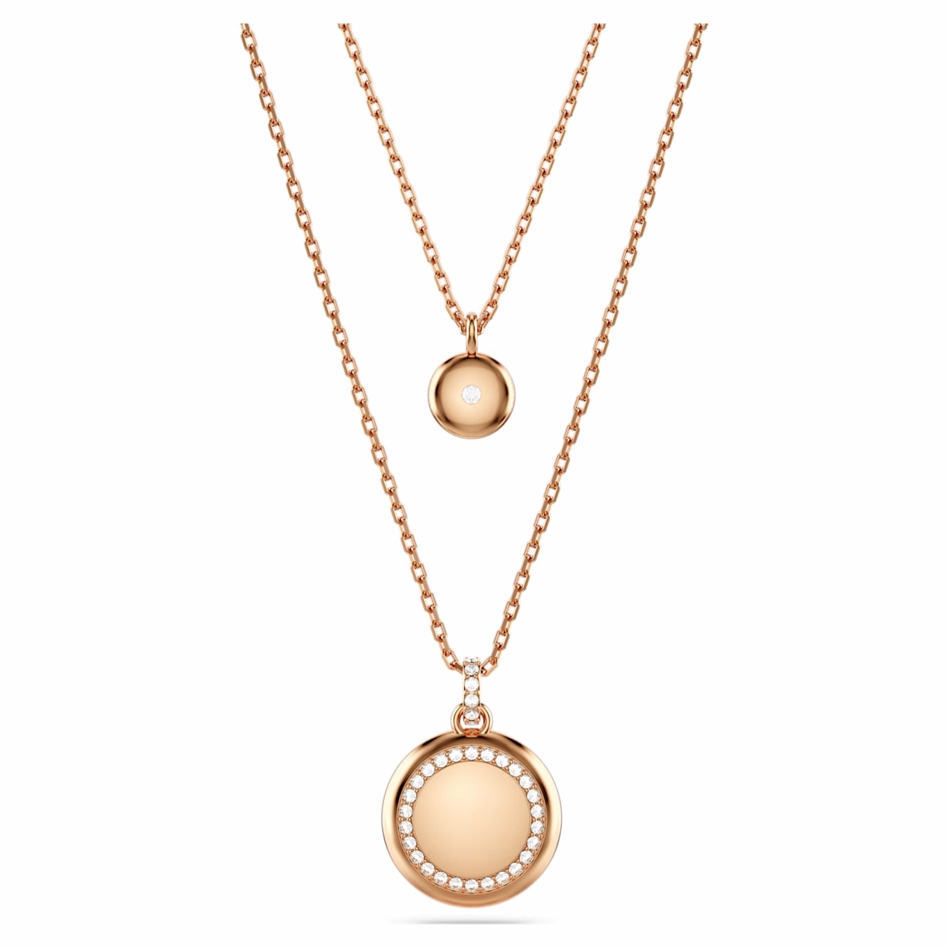 Rose Gold Meteora layered pendant