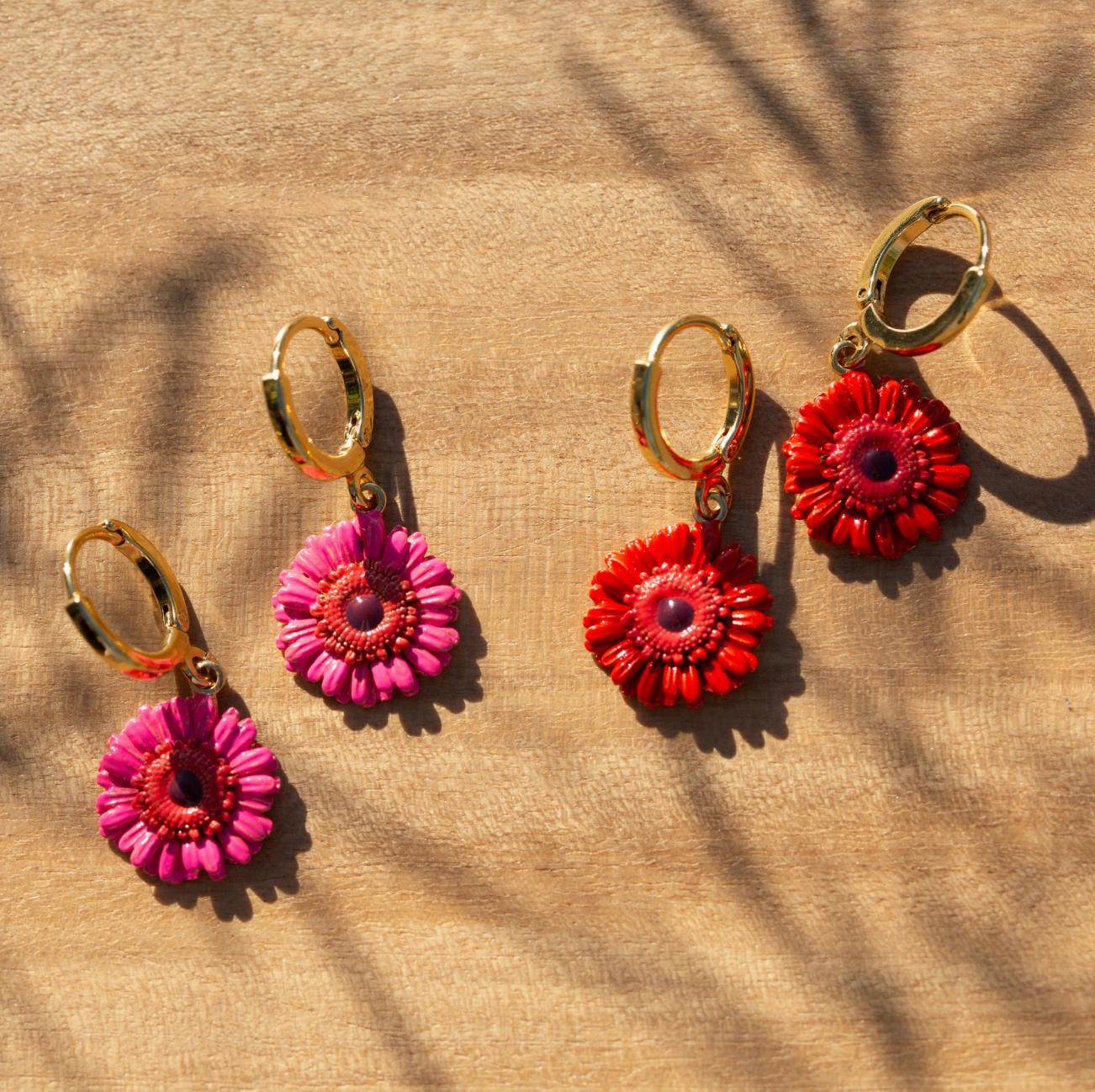 RUBY pink gerbera flower mini creole