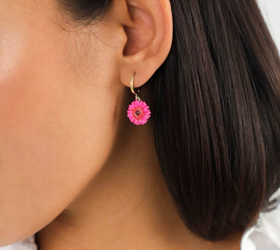 RUBY pink gerbera flower mini creole