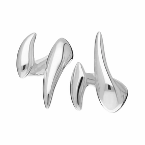 Sarah Jordan Sterling Silver Spiral Cufflinks