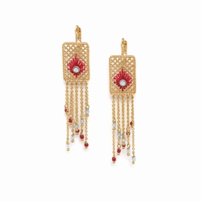 SELENA french hooks with chain dangles