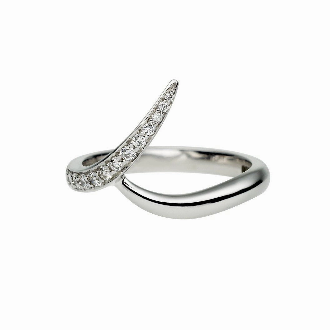 Shaun Leane 18ct White Gold Outward Interlocking Ring Set