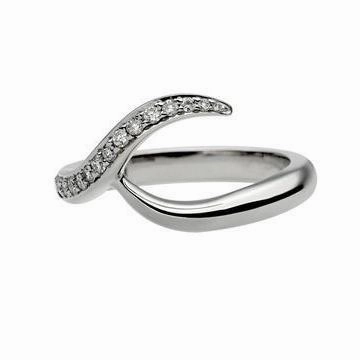 Shaun Leane Entwined 18ct White Gold 0.11ct Diamond Inward Wedding Ring