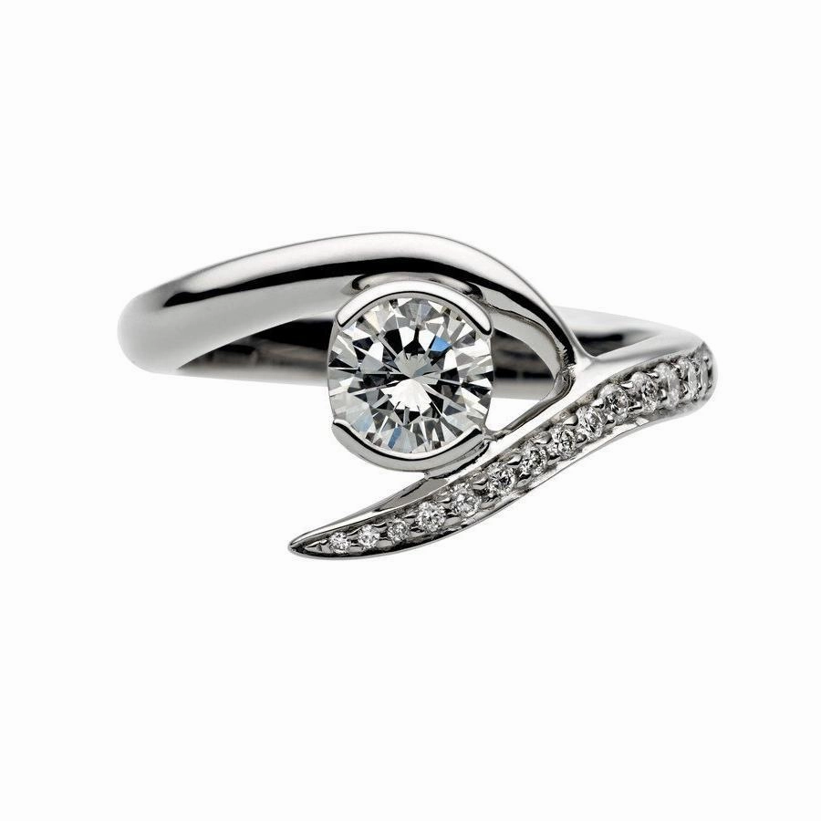 Shaun Leane Entwined Platinum 0.48ct Diamond Inward Engagement Ring