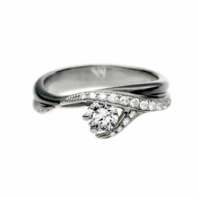 Shaun Leane Entwined Platinum 0.54ct Diamond Slim Vine Engagement Ring