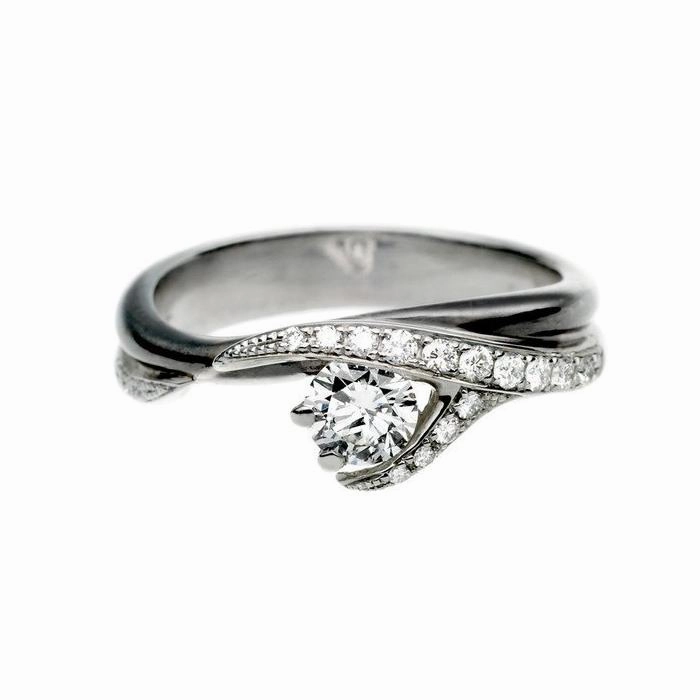 Shaun Leane Entwined Platinum 0.54ct Diamond Slim Vine Engagement Ring