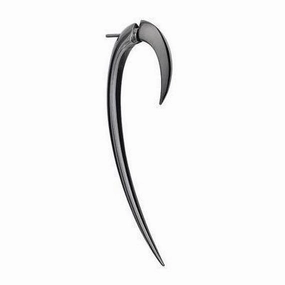 Shaun Leane Hook Single Sterling Silver Black Rhodium Size 2 Earring