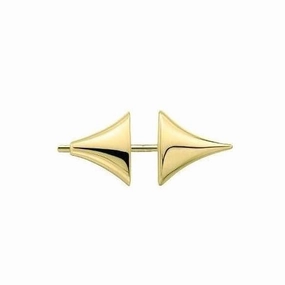 Shaun Leane Rose Thorn Single 18ct Yellow Gold Plated Sterling Silver Medium Bar Earring