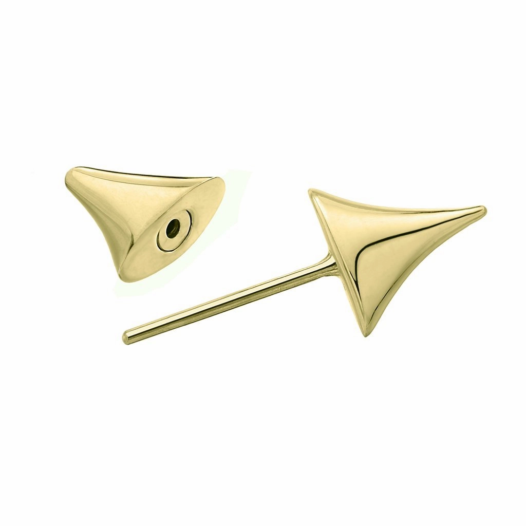 Shaun Leane Rose Thorn Single 18ct Yellow Gold Plated Sterling Silver Medium Bar Earring
