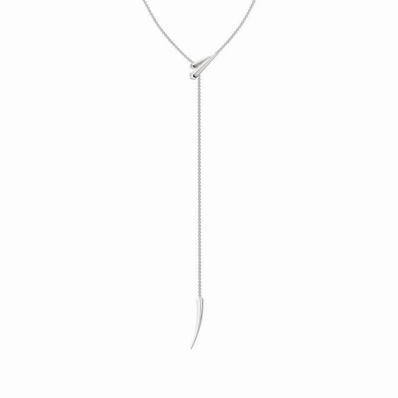 Shaun Leane Sabre Deco Sterling Silver Long Drop Necklace