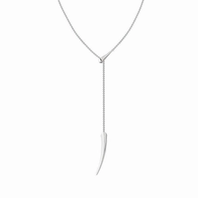 Shaun Leane Sabre Deco Sterling Silver Small Drop Necklace