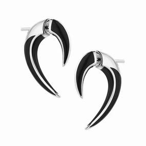 Shaun Leane Sabre Solis Talon Sterling Silver Ceramic Earrings