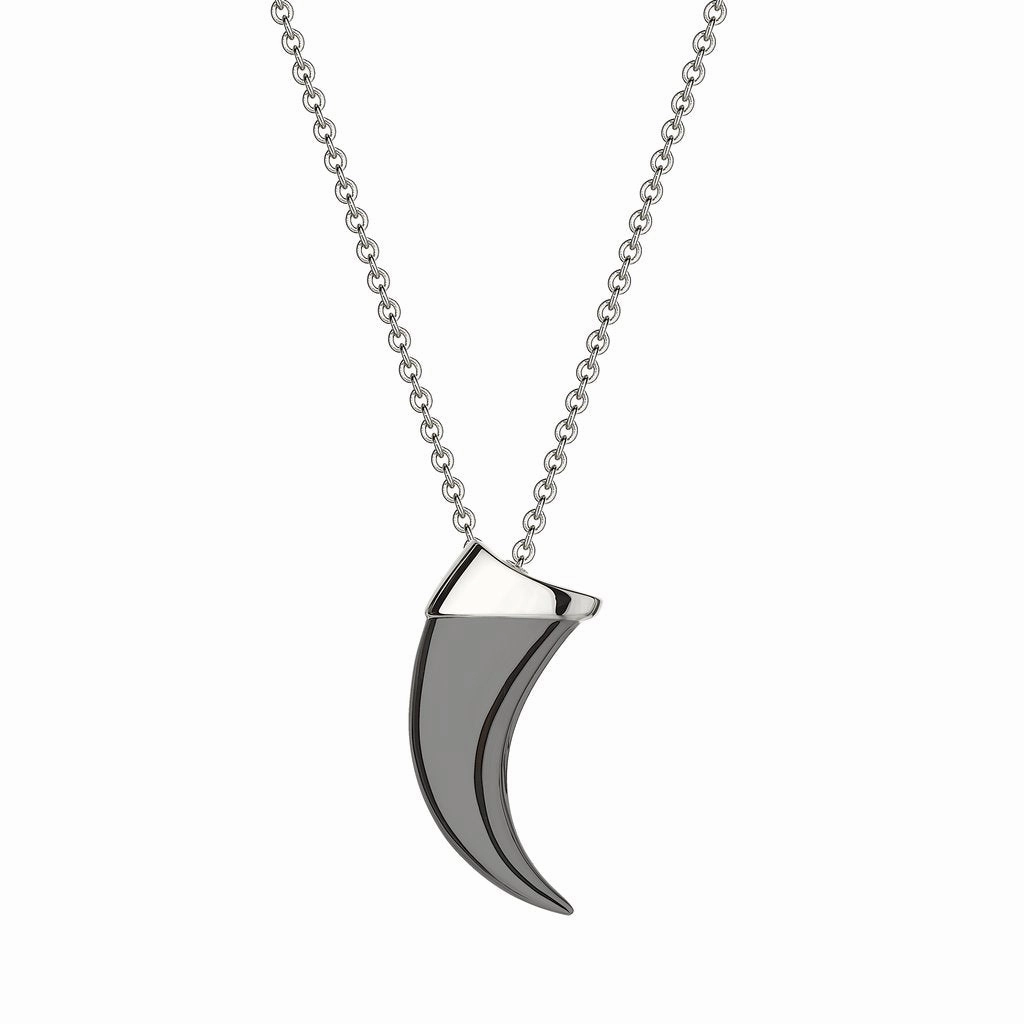 Shaun Leane Sabre Sterling Silver Black Rhodium Claw Necklace