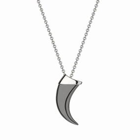 Shaun Leane Sabre Sterling Silver Black Rhodium Claw Necklace