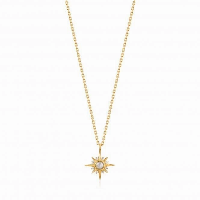 Shiny Gold Midnight Star Necklace N026-02G