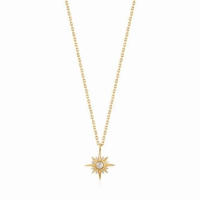 Shiny Gold Midnight Star Necklace N026-02G