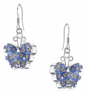 Shrieking Violet Earring Forget Me Not Butterfly Silver