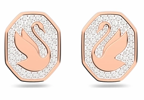 Signum Stud Earrings Rose Gold