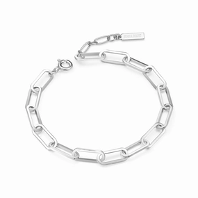 Silver Bold Chunky Chain Bracelet B062-04H