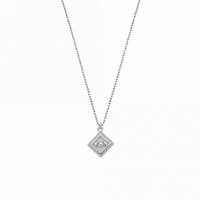 Silver Diamond Cut Chain With Moon Magic Pendant SCDC23350