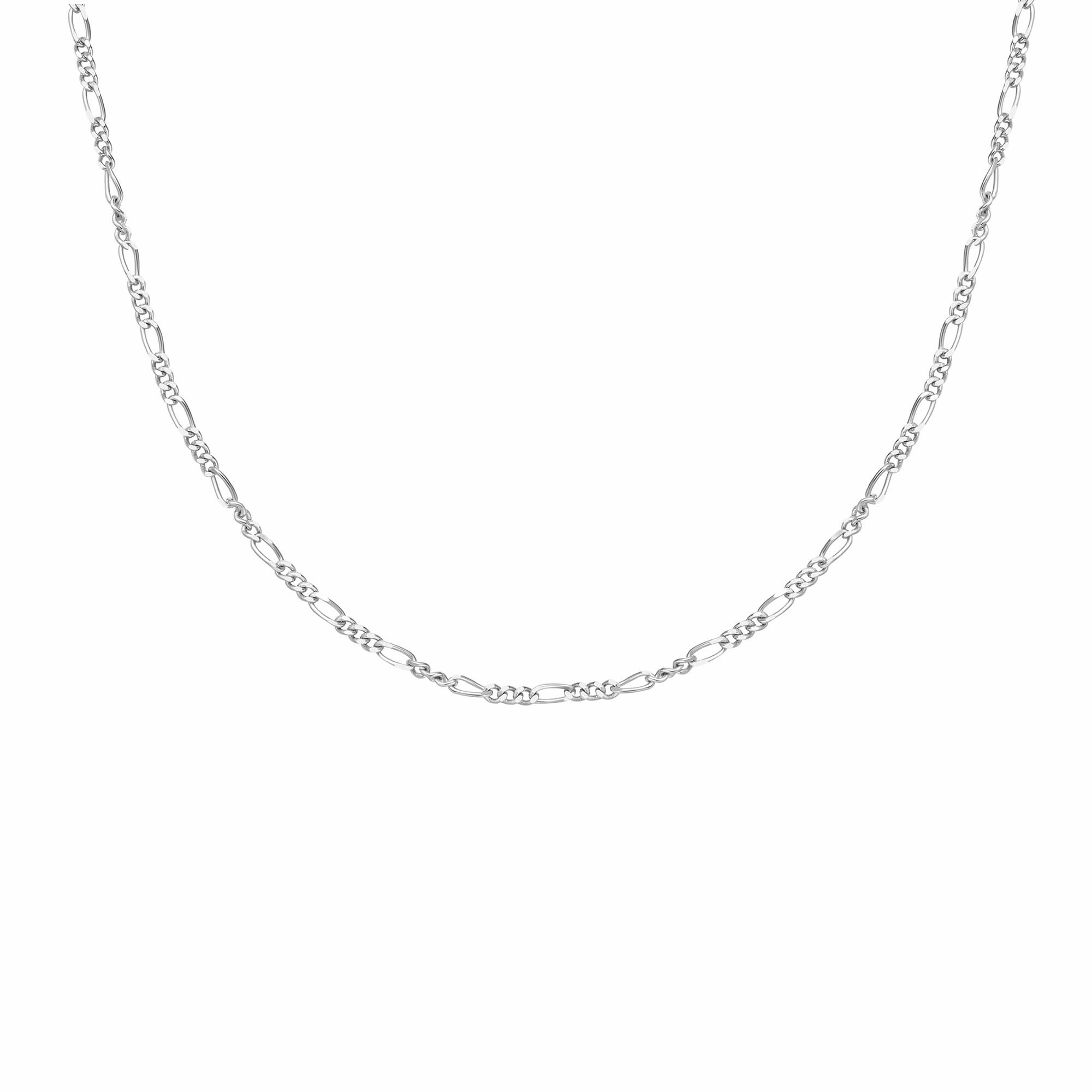 Silver Filia Curb Chain Necklace N063-04H Ania Haie Jewellery