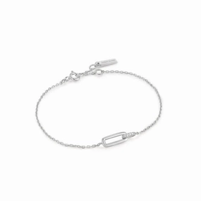 Silver Glam Interlock Bracelet B037-01H
