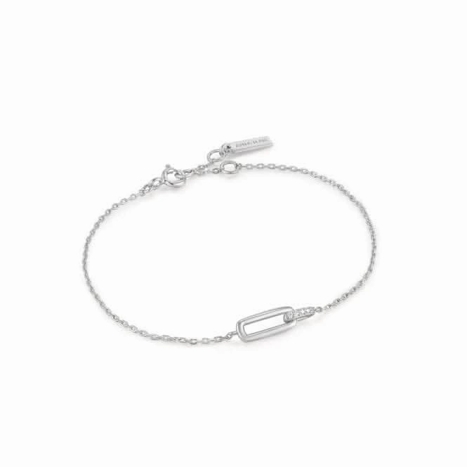 Silver Glam Interlock Bracelet B037-01H