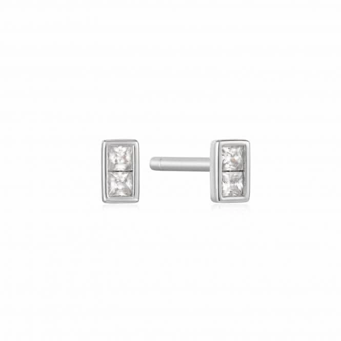 Silver Glam Mini Stud Earrings E037-02H