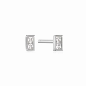 Silver Glam Mini Stud Earrings E037-02H