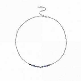 Silver Midnight Star Sodalite Necklace SNSSTAR